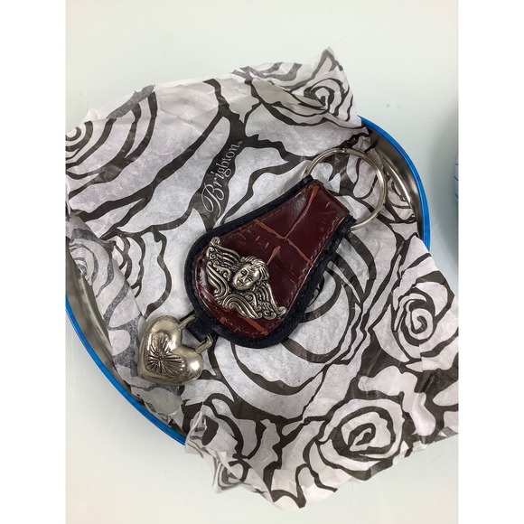 Brighton Heart and Angel Leather Keychain in presentation box EUC - Picture 11 of 12